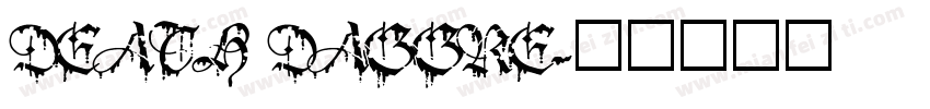 DEATH DAGGRE字体转换